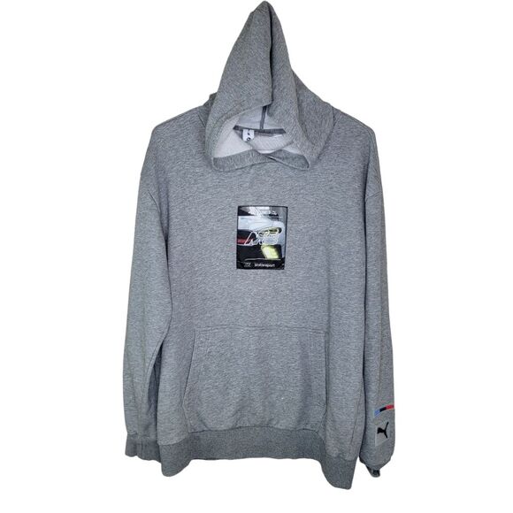 PUMA Mens BMW Motosport Street Hoodie Sweatshirt size Medium - Picture 2 of 9